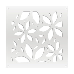 VENUS - Pannello in PVC traforato - Parasole Misura: 98x98 cm, Colore: bianco