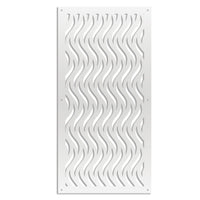 VERTICALWAVES - Pannello in PVC traforato - Parasole Misura: 98x198 cm, Colore: bianco