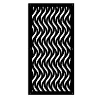 VERTICALWAVES - Pannello in PVC traforato - Parasole Misura: 98x198 cm, Colore: nero