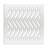 VERTICALWAVES - Pannello in PVC traforato - Parasole Colore: bianco, Misura: 98x98 cm