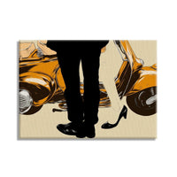 Vespa - Quadro Canvas su telaio in legno Misura: 140x100 cm