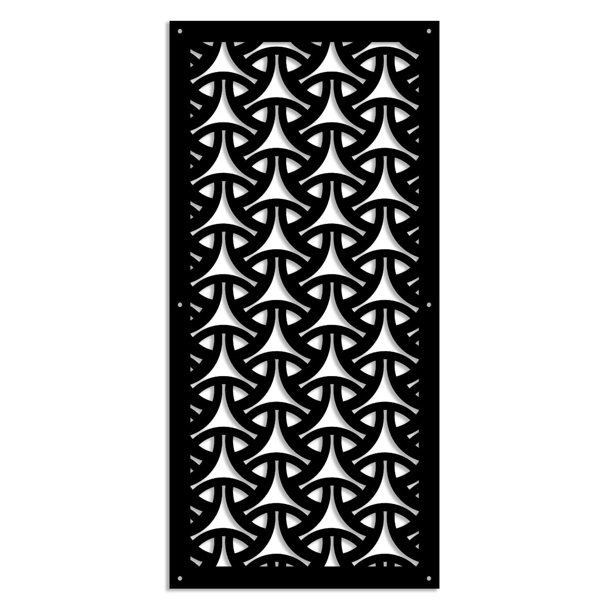 WEAVING - Pannello in PVC traforato - Parasole Misura: 98x198 cm, Colore: nero