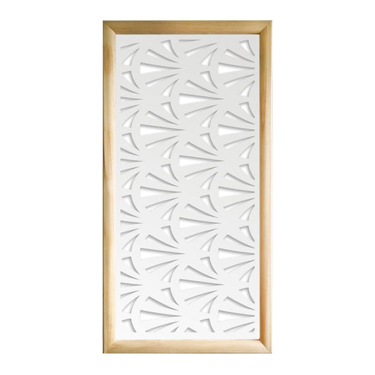 WINDSHELL - Moduli Decorativi in Legno e PVC Misura: 47x94 cm, Colore: bianco