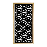 WINDSHELL - Moduli Decorativi in Legno e PVC Misura: 47x94 cm, Colore: nero