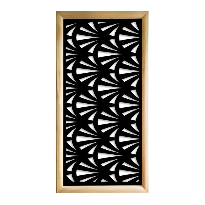 WINDSHELL - Moduli Decorativi in Legno e PVC Misura: 47x94 cm, Colore: nero