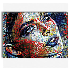 WOMAN Abstraction - Quadro Canvas su telaio in legno Misura: 100x70 cm