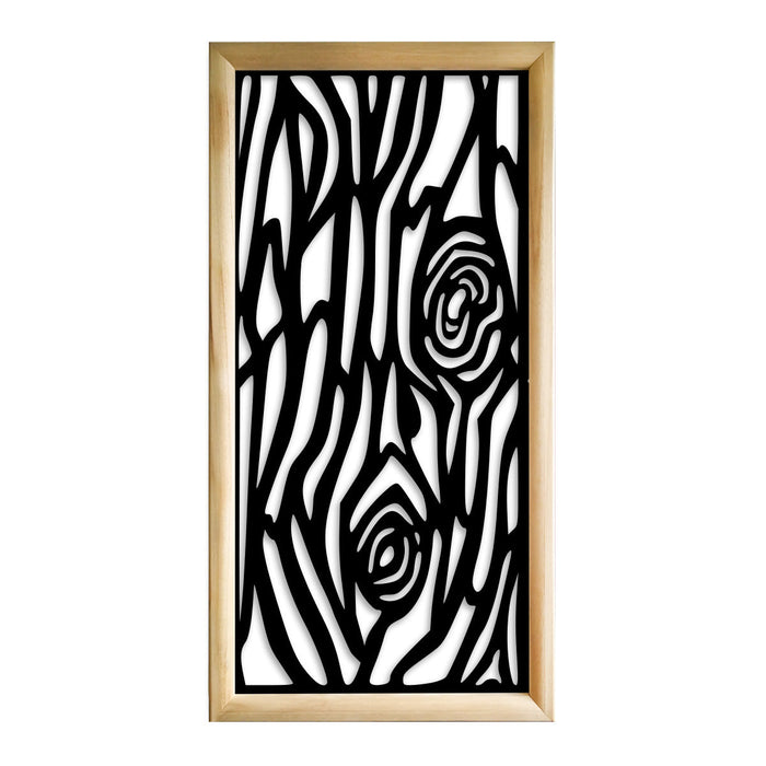 WOOD - Moduli Decorativi in Legno e PVC Colore: nero, Misura: 73x148 cm