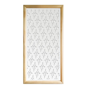 ZED - Moduli Decorativi in Legno e PVC Misura: 73x148 cm, Colore: bianco