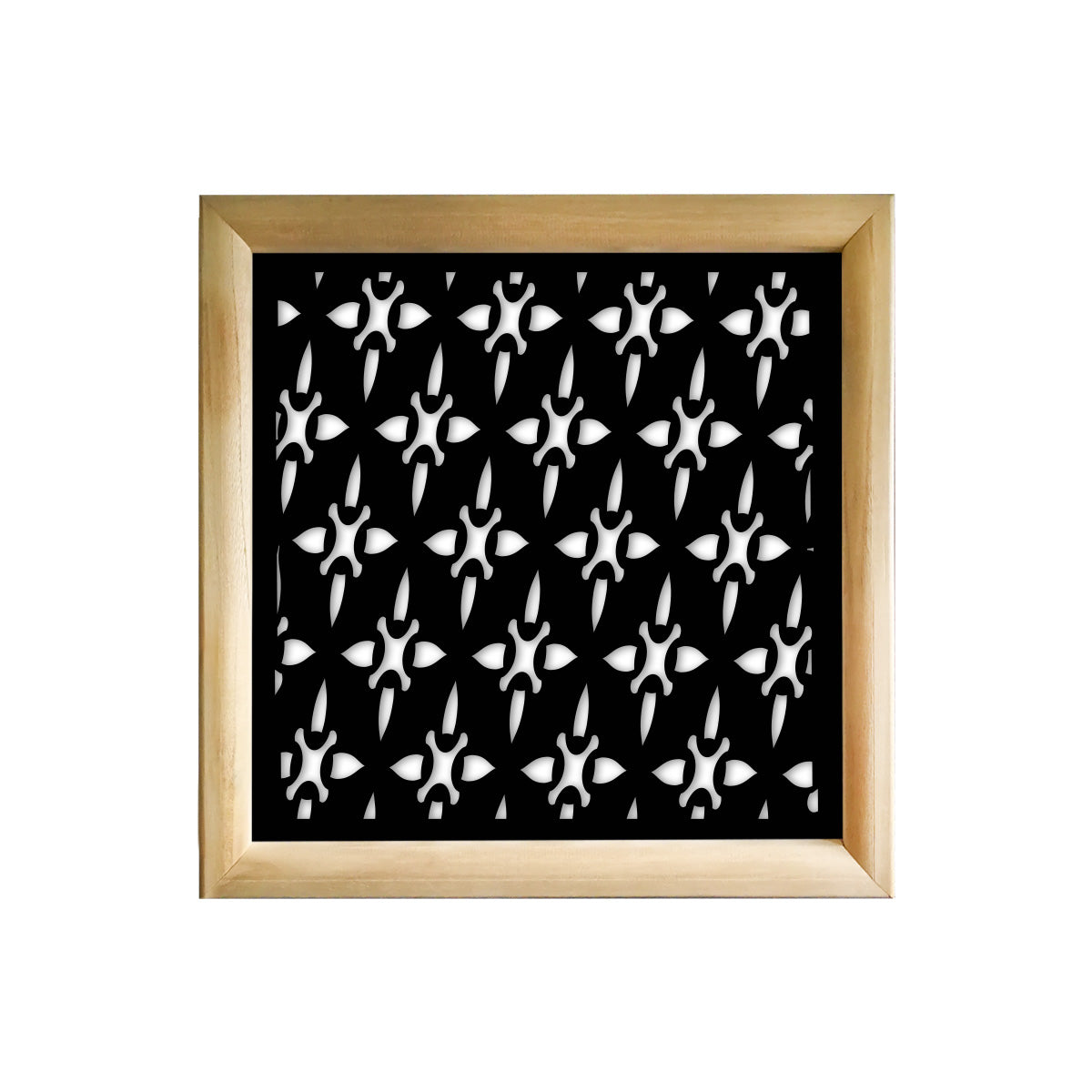 ZED - Moduli Decorativi in Legno e PVC Misura: 73x73 cm, Colore: nero