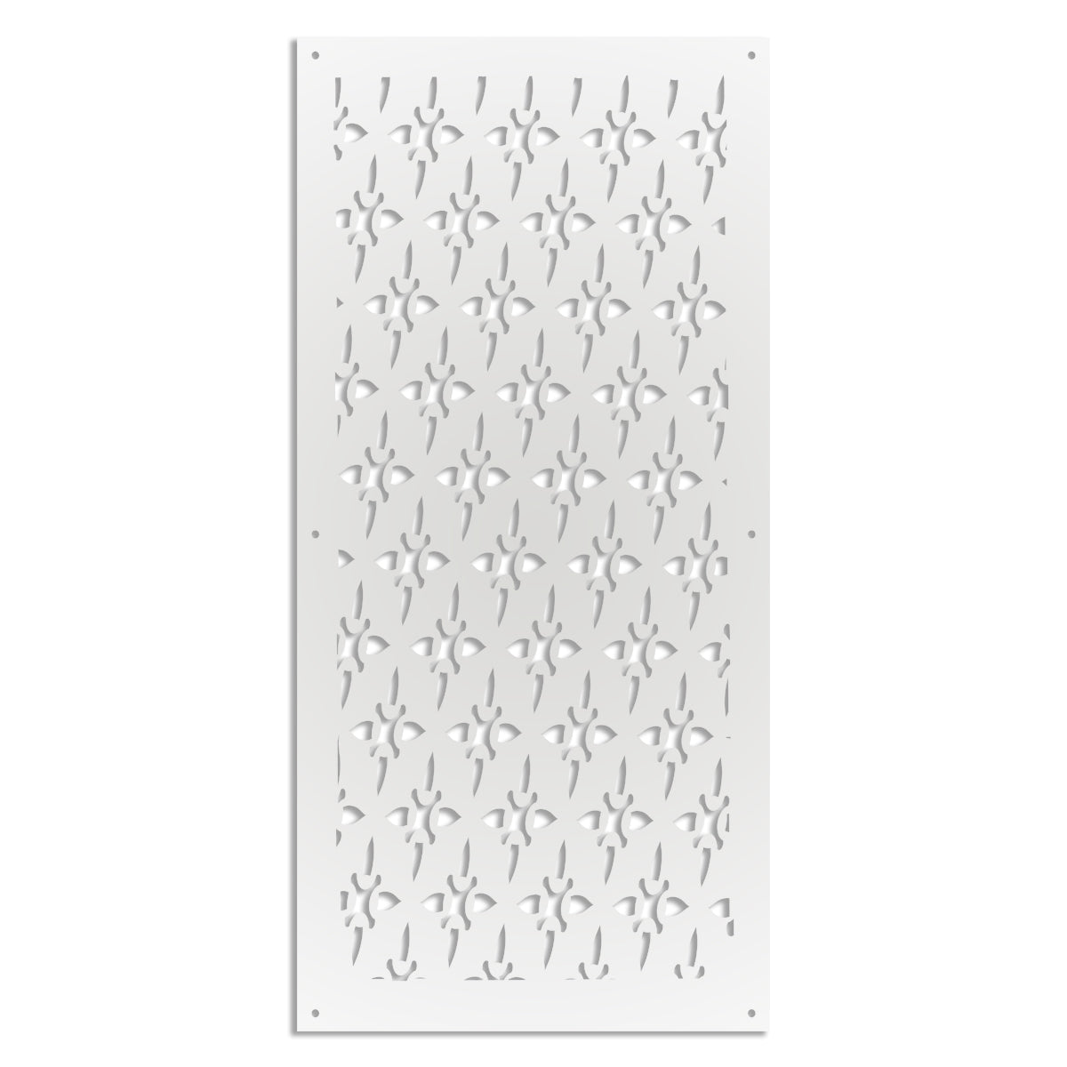 ZED - Pannello in PVC traforato - Parasole Colore: bianco, Misura: 47x94 cm