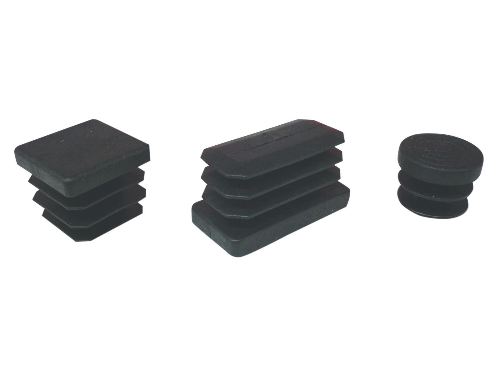 200pz puntali alettati tondi 24 mm plastica nero cod:ferx.12191