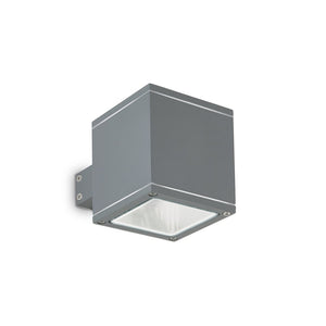 Applique Moderna Snif Square Alluminio Antracite 1 Luce G9 3W 3000K Luce Calda