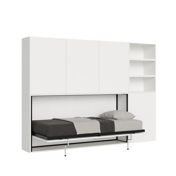 Letto Kando singolo Bianco Frassino composizione F