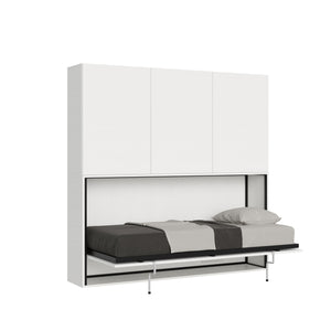 Letto Kando singolo Bianco Frassino composizione D con materasso