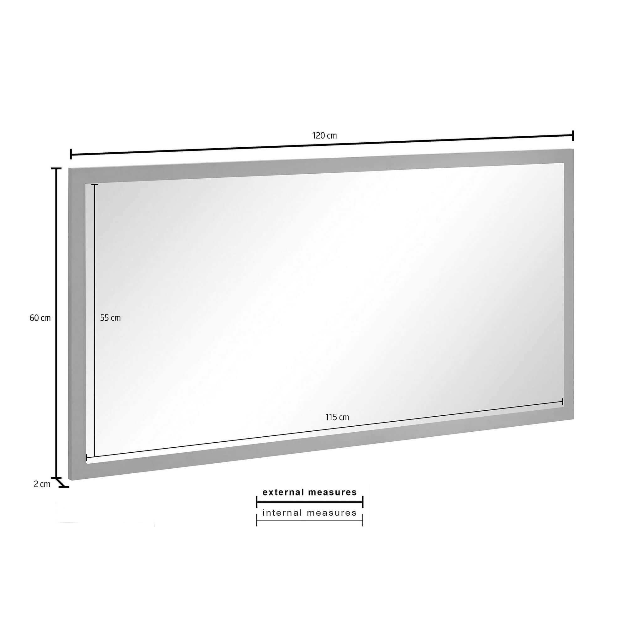 Specchio Moderno per Ingresso E Camera Da Letto 120x2x60cm - ZENITH