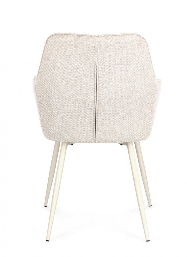 Sedia Beige/Beige (2 Pezzi) - CORA