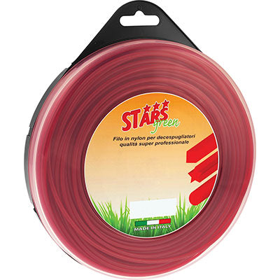 Filo x decespugliatore quadro corallo stars mm 3,0 mt  50 Stars 