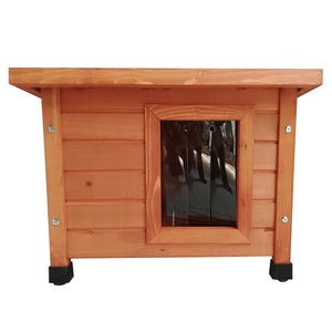 Pet Casetta per Gatti da Esterno XL 68,5x54x51,5 cm Legno Marrone