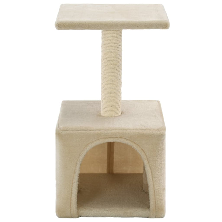 Albero per Gatti con Tiragraffi in Sisal 55 cm Beige