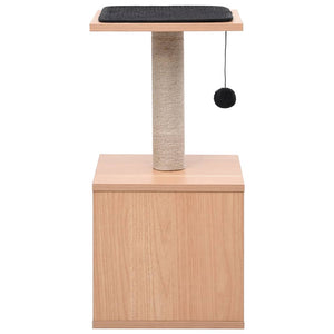 Albero per Gatti con Tappeto Tiragraffi in Sisal 62 cm