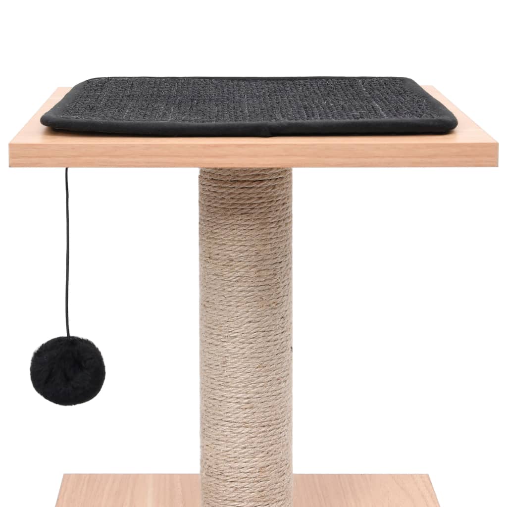 Albero per Gatti con Tappeto Tiragraffi in Sisal 62 cm