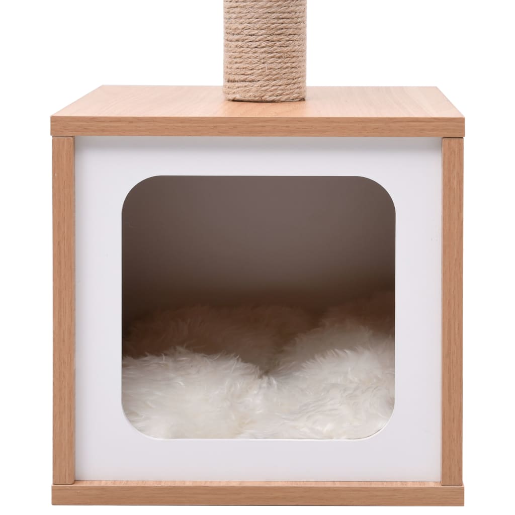 Albero per Gatti con Tappeto Tiragraffi in Sisal 62 cm