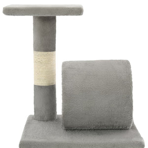 Albero per Gatti con Tiragraffi in Sisal 65 cm Grigio