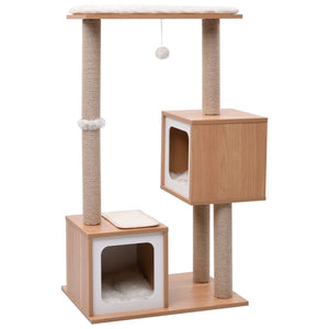 Albero per Gatti con Tappeto Tiragraffi in Sisal 104 cm