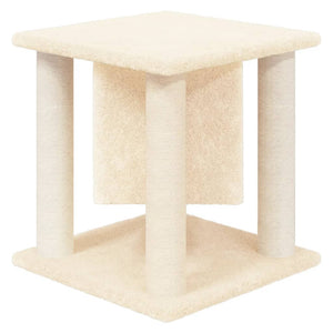 Albero per Gatti con Tiragraffi in Sisal Crema 37 cm