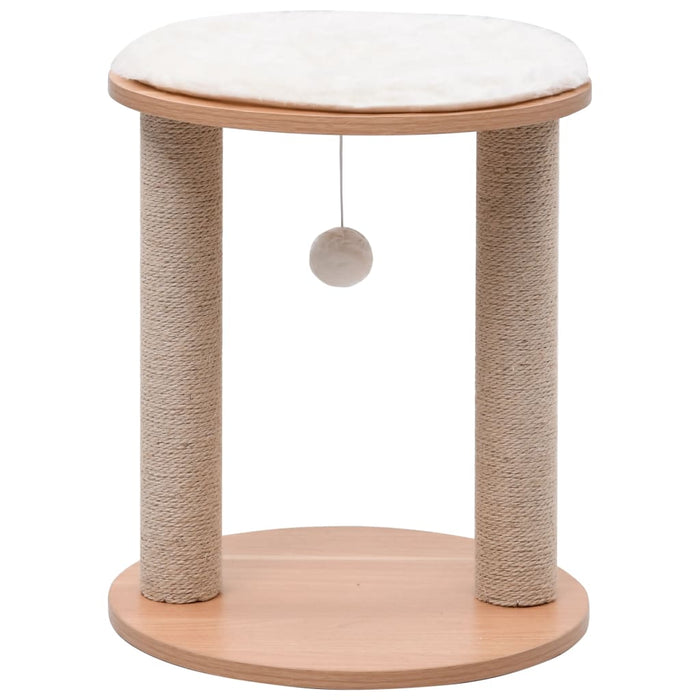 Albero per Gatti Piccolo con Pali Tiragraffi in Sisal 44 cm