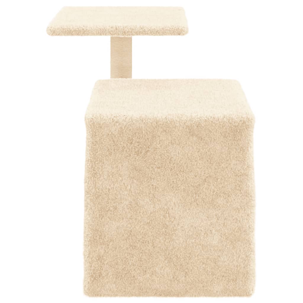 Albero per Gatti con Tiragraffi in Sisal Crema 50,5 cm