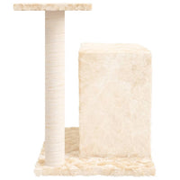 Albero per Gatti con Tiragraffi in Sisal Crema 51 cm