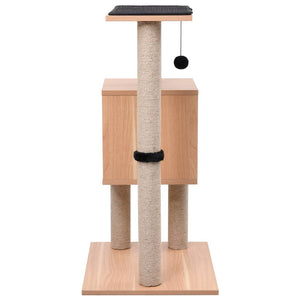 Albero per Gatti con Tappeto Tiragraffi in Sisal 82 cm