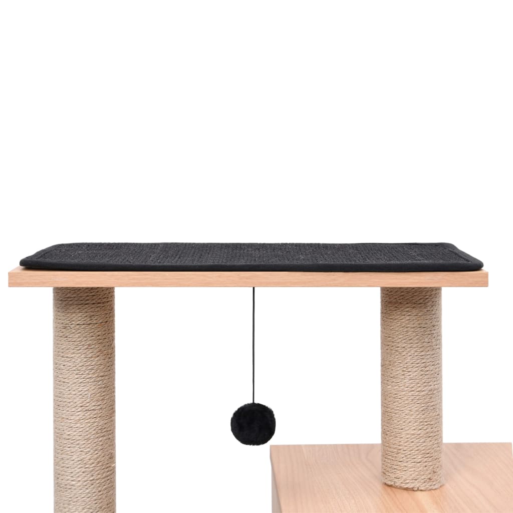 Albero per Gatti con Tappeto Tiragraffi in Sisal 82 cm