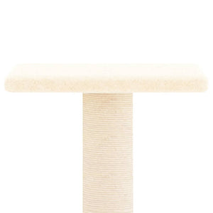 Albero per Gatti con Tiragraffi in Sisal Crema 73 cm