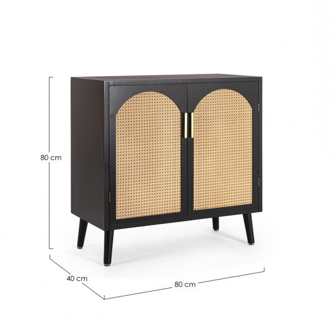 Credenza 2 ante nera ( Pezzi) - JOSINE