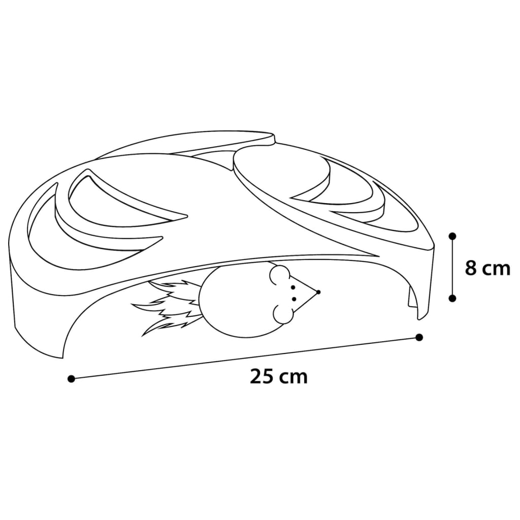 FLAMINGO Gioco per Gatti Helico 25x25x8 cm Bianco