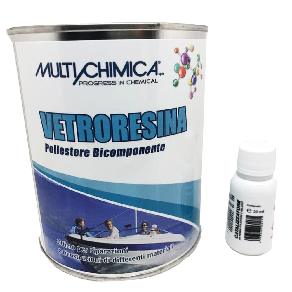 VETRORESINA LIQUIDA 750 ml poliestere bicomponente - Multichimica