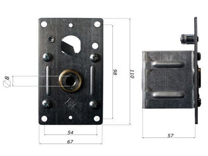 arganello a fune tipo c per finestra fune mm.2,4 cod:ferx.vit45011