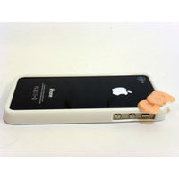 Bumper con fiocco per iPhone 4 e 4s - Colore Bianco