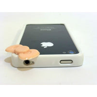 Bumper con fiocco per iPhone 4 e 4s - Colore Bianco