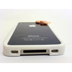 Bumper con fiocco per iPhone 4 e 4s - Colore Bianco