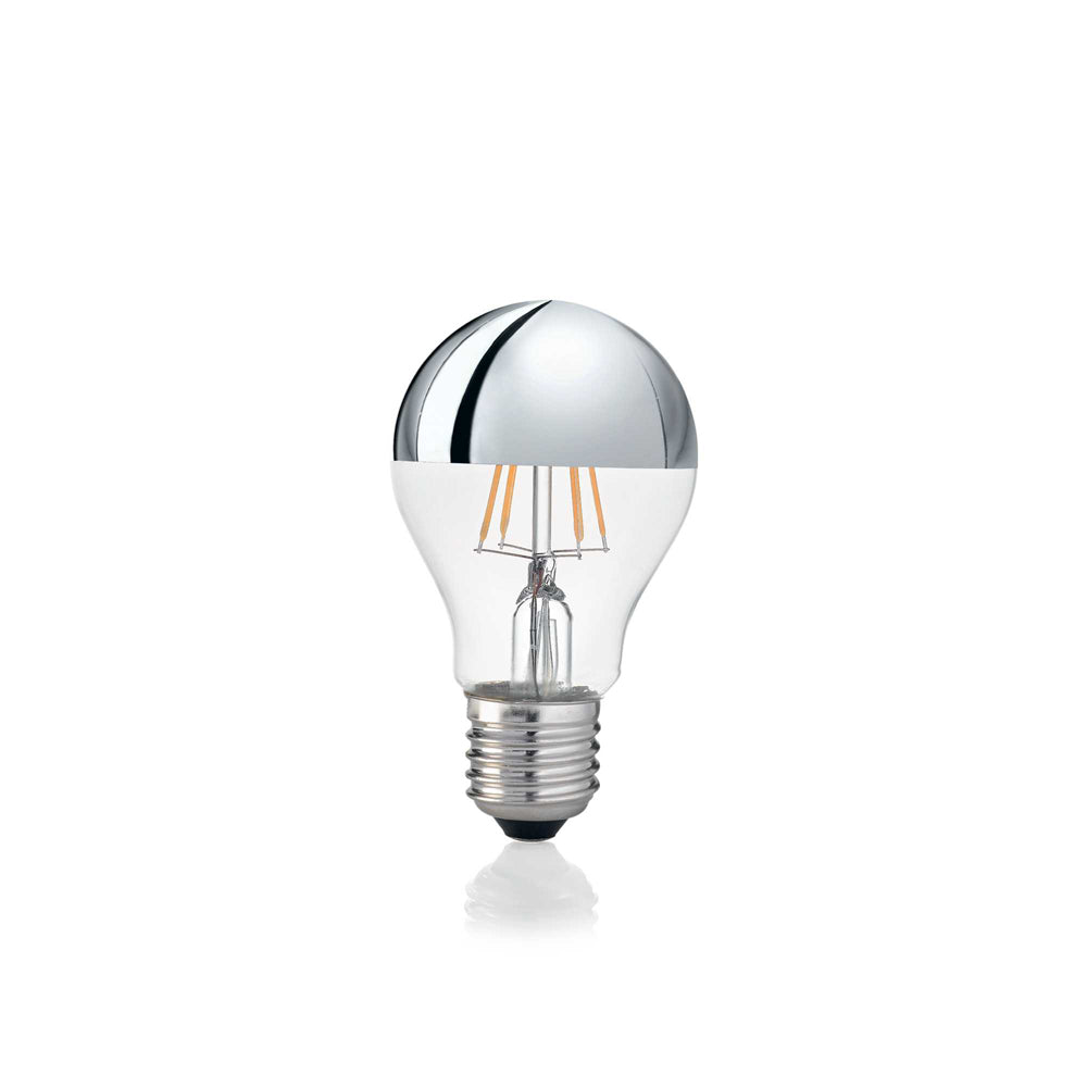 10 Lampadine Led Goccia Classic E27 8 Watt 3000 K 520 Lm Trasparente Cromo