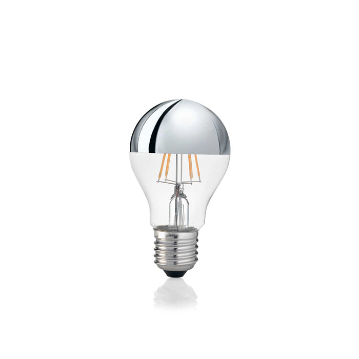 10 Lampadine Led Goccia Classic E27 8 Watt 3000 K 520 Lm Trasparente Cromo