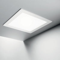 Faretto Da Incasso Quadrato Moderno Groove Alluminio Bianco Led 10W 3000K