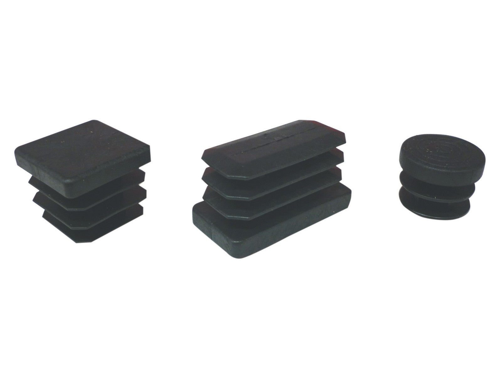 100pz puntali alettati tondi 28 mm plastica nero 12442