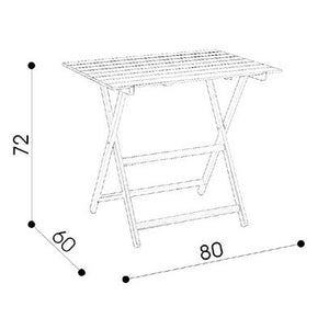 Set giardino tavolo Price + 4 sedie Happy Hour in legno bianco