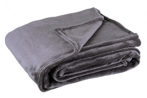 Plaid divano morbido in ecopelliccia - PENELOPE Dimensione: 130x160, Colore: Grigio