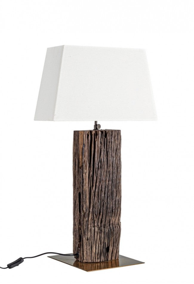 Lampada da Tavolo di design in legno di Teak - ANANYA