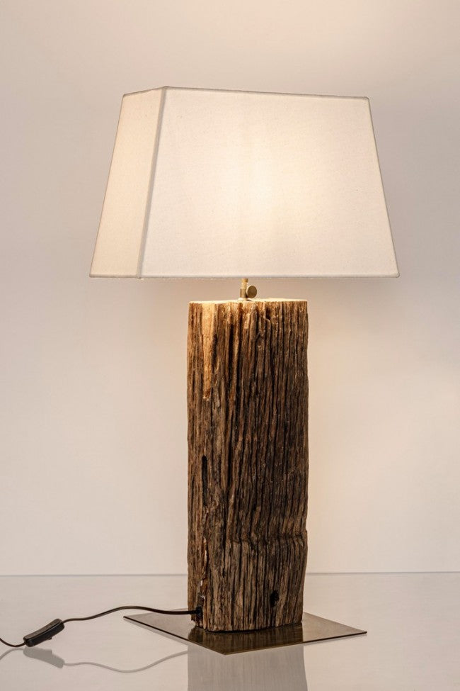 Lampada da Tavolo di design in legno di Teak - ANANYA